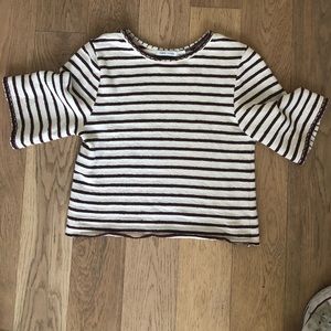 Bishop + Young Striped Knit Sweater Shirt Small